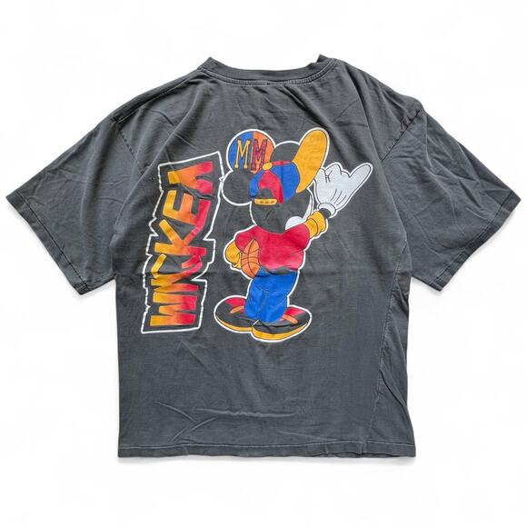 Vintage Mickey Mouse Basketball Hip Hop Faded T Shirt Disney Mickey Unlimited - Picture 2 of 13
